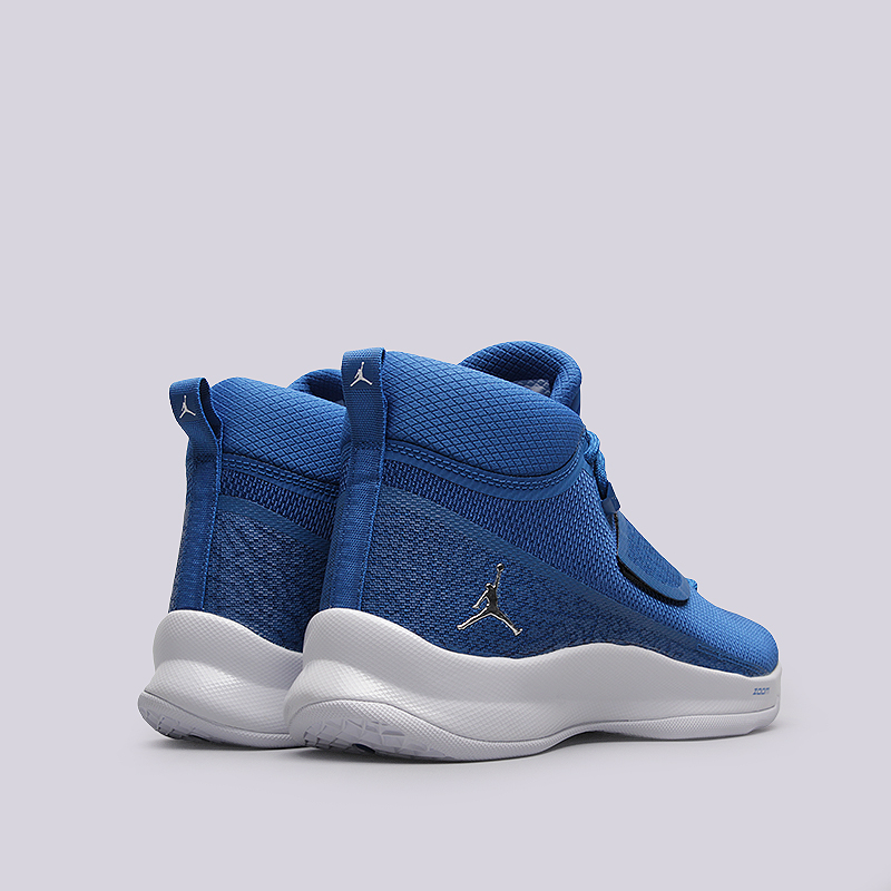 мужские синие баскетбольные кроссовки Jordan Super.Fly 5 PO 881571-406 - цена, описание, фото 3